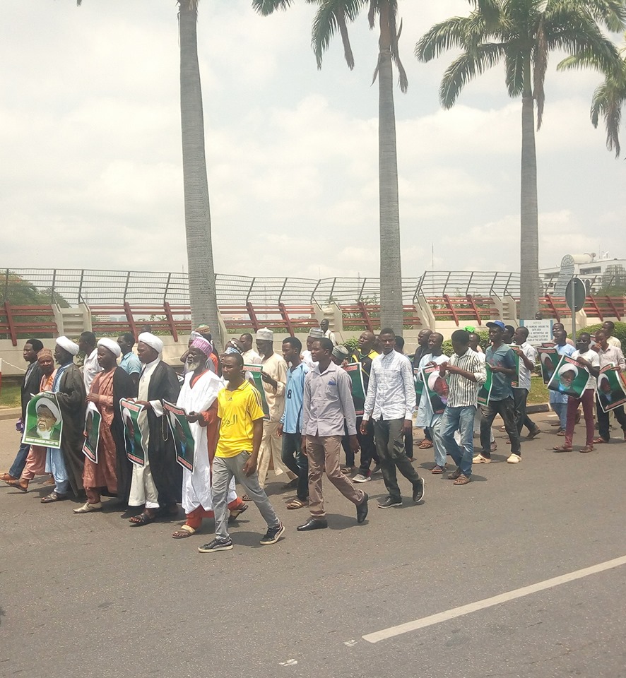  dfree zakzaky protest in abuja on thurs the  2nd of may 2019